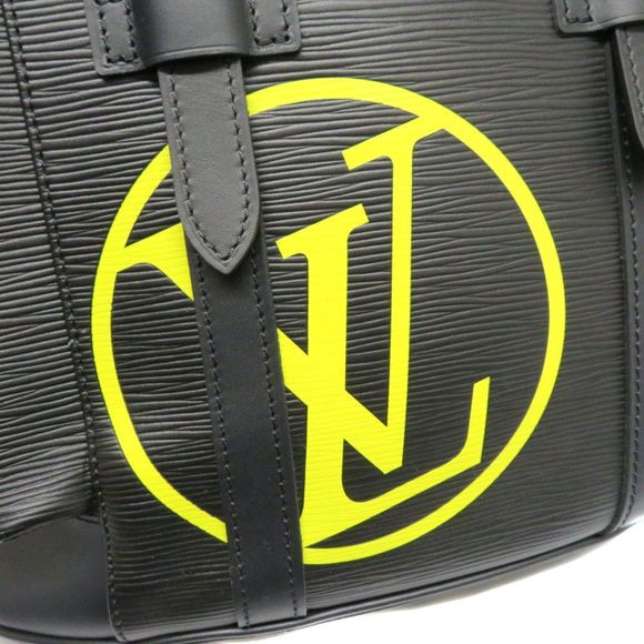 Louis Vuitton Christopher PM Backpack Rucksack Epi Leather LV Circle Noir Black - Picture 8 of 9